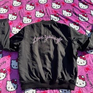 “LOVE YOURSELF” F21 x Justin Bieber 2016 Purpose tour Bomber Jacket Women’s (M)